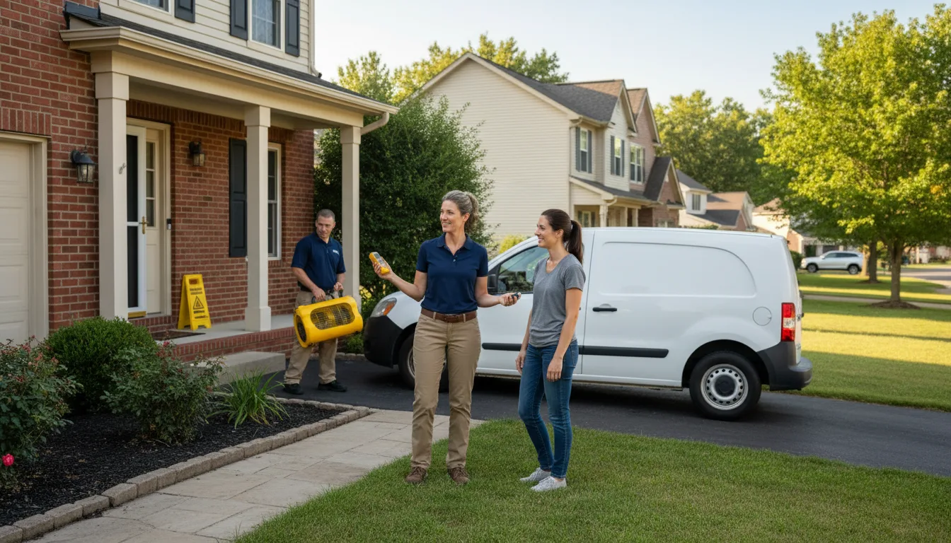 Water restoration image for Dehumidification And Cleanup Services in Greene, ME